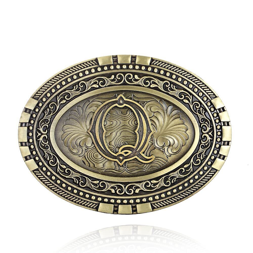 9679 Western cowboy belt buckle initials ABCDEF TO Z 's novelty upgraded